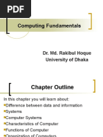 Lecture 1, Computing Fundamentals