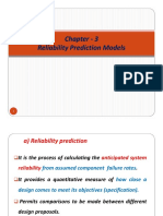Chapter - 33 Reliability Prediction Models Reliability Prediction Models