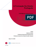 A Formação Do Direito Português