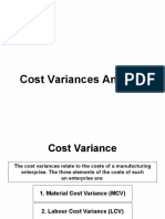 Cost Variance
