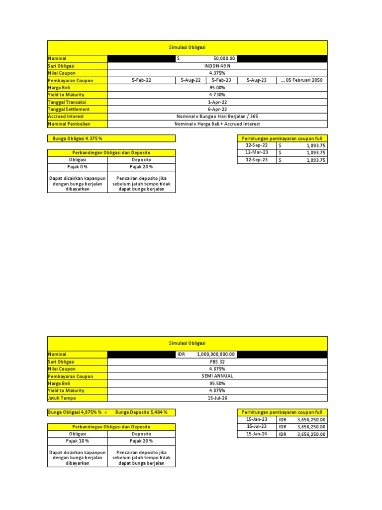Perhitungan Bunga Obligasi Pbs Pdf