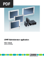 UWF Administrator Application: User Manual