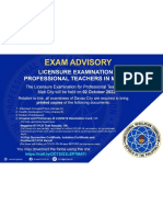 PRC Secondary Teacher Exam List