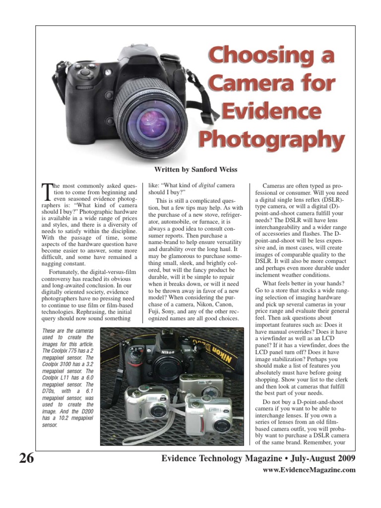 ETMV7N4 ChoosingCamera | PDF | Digital Single Lens Reflex Camera | Camera