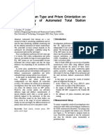 Impact of Prism Type and Prism Orientation On Accuracy of ATS Measurements