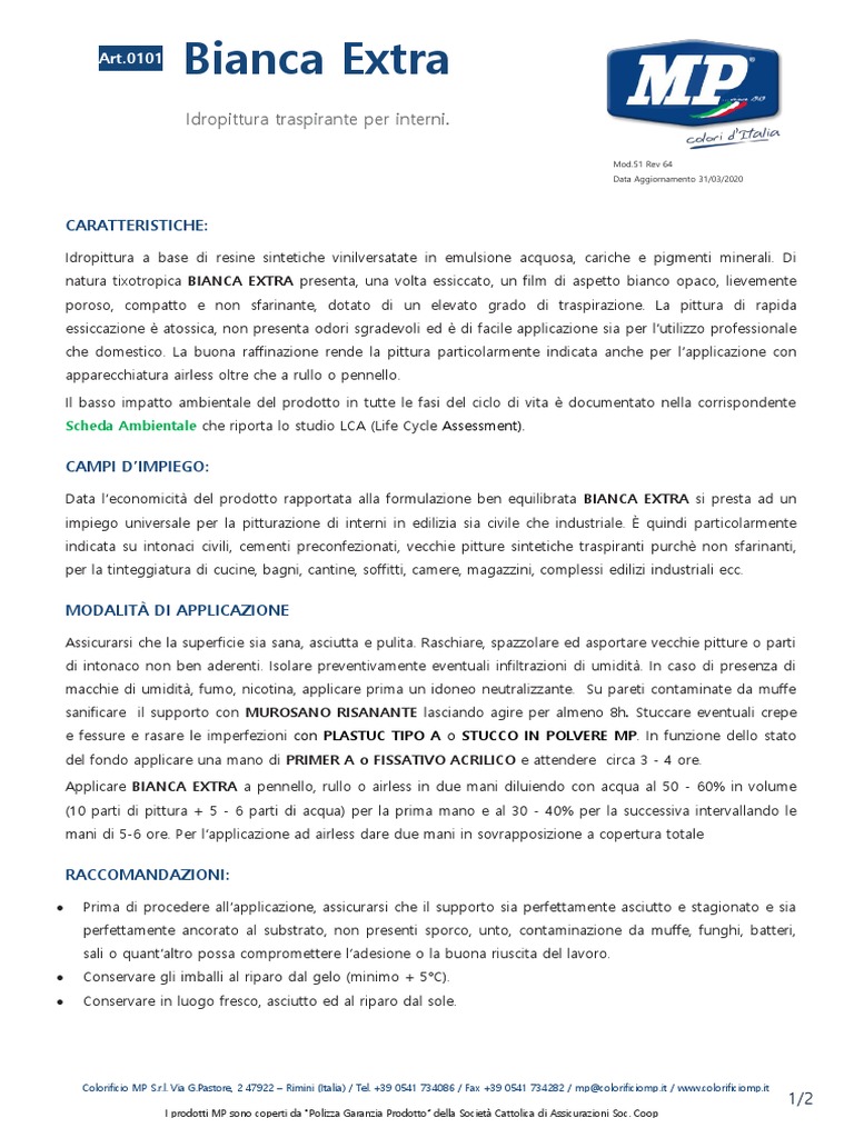 SCHEDA TECNICA_0101_BIANCA EXTRA PDF