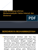 Faktor Berdirinya Muhammadiyah