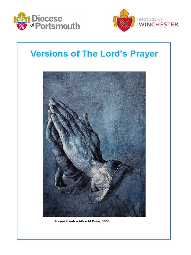 Versions Of The Lords Prayer Pdf Lord S Prayer Religious Belief