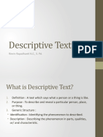 Class 7 - Descriptive Text