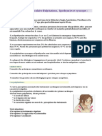 Sémiologie Cardiovasculaire Palpitations, Lipothymies Et Syncopes