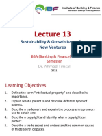 Lecture 13 (Sustainability & Growth Issues) 