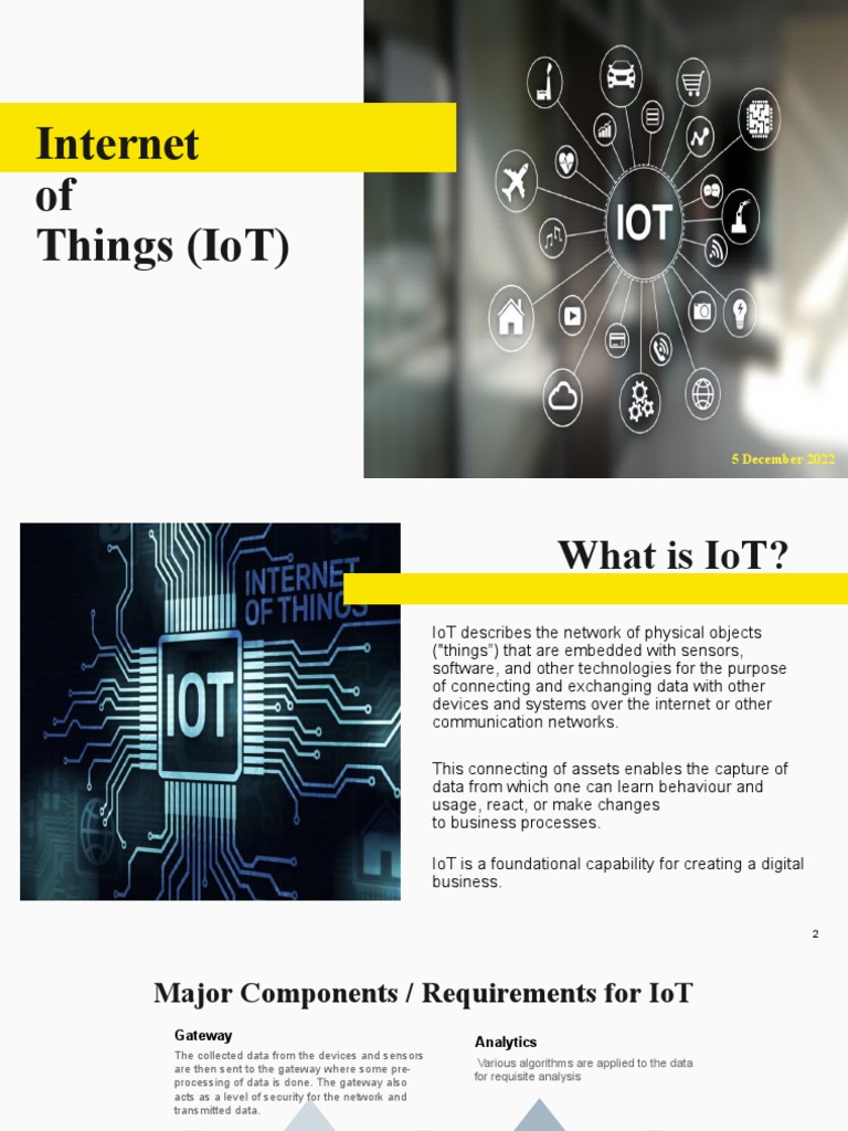 IoT Overview and Applications | PDF | Internet Of Things | Surveillance