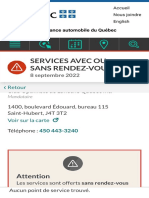 Trouver un point de service - SAAQ