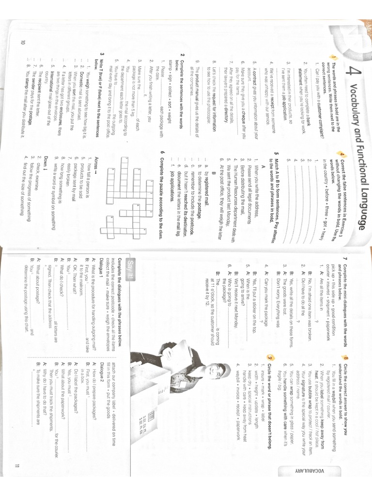 Workbook Unit4 | PDF