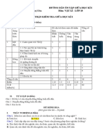 Vật Lí 10. Giữa Hki - NH 2022-2023. Ma Trận. Đề Minh Họa