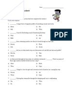 Interjections Worksheet Reading Level 03