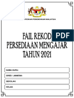 Fail Rekod Mengajar 2021