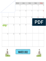 Calendario de Marzo