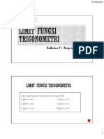 Limit Fungsi Trigonometri