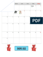 Calendario enero 2022