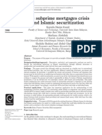 The Subprime Mortgages Crisis and Islamic Securitization