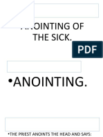 Anointing of The Sick.