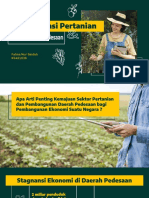 Transformasi Pertanian & Pembangunan Pedesaan