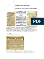 Primeros Periódicos Del Perú