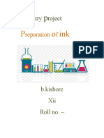 chemistry investigatory project preparation of ink (unfinished)