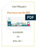 Chemistry Investigatory Project Preparation of Ink Final Rewritited