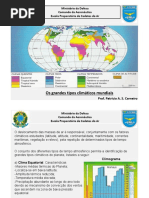 Aula 3. Clima. Tipos Climáticos Mundiais