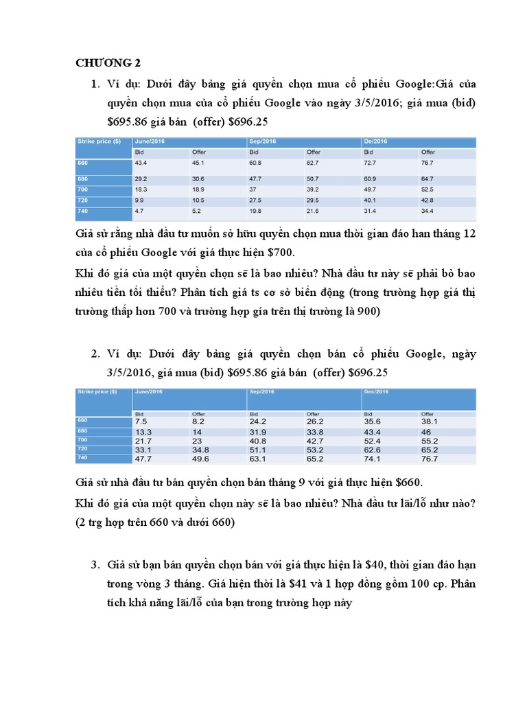 Bai Tap Thay Dat | PDF