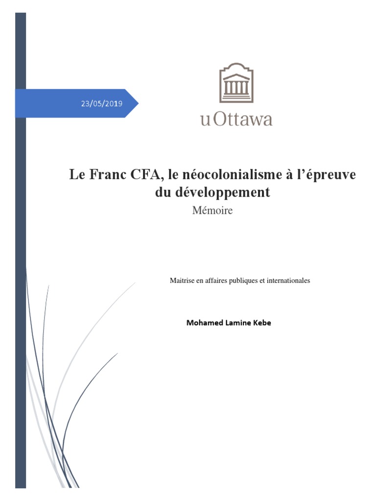 KEBE, Mohamed Lamine 20189 | PDF | Argent | Économie