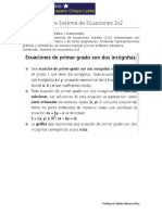 Guía para resolver sistemas de ecuaciones 2x2