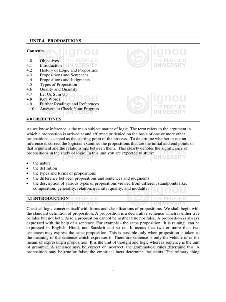 Logic Short Notes | PDF | Logic | Proposition