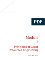 Principles of Water Resources Engineering Module 1