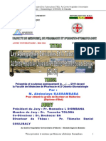 Par: M. Abdoulaye KASSAMBARA: D'Odonto - Stomatologie (CHUOS) de Bamako