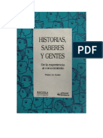 Historias Saberes y Gentes