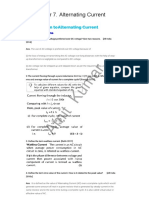 Physics Value Based Questions Chapter 7 Alternating Current PDF 