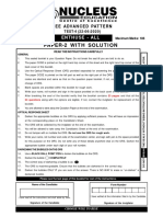 JEE ADVANCED PATTERN TEST-4 (22-06-2020) SOLUTION