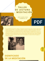 Taller de Lectura y Meditación