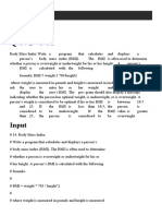 Calculate BMI, time conversions & book points