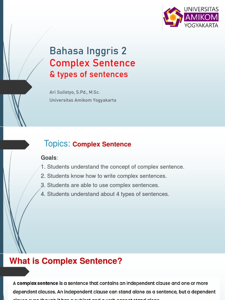 Understanding Complex Sentences in English | PDF | Linguistics ...