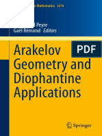 Emmanuel Peyre (Editor), Gaël Rémond (Editor) - Arakelov Geometry and Diophantine Applications (Lecture Notes in Mathematics) - Springer (2021)