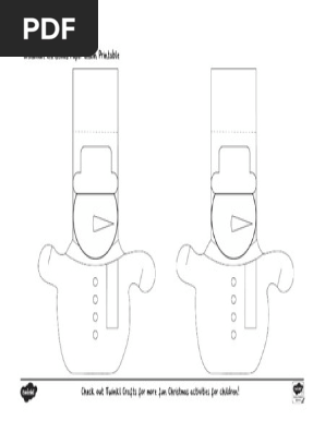 Snowman Paper Chain Printable
