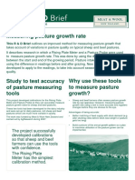 Measuring pasture growth rate