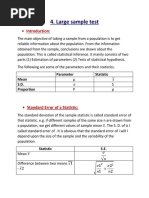 Large Sample Test