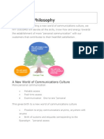 Corporate Philosophy: A New World of Communications Culture