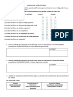 Cuestionario de satisfacción laboral: 40 preguntas