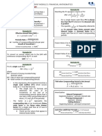 TREASURY MODULE 3 KEY FINANCIAL FORMULAS